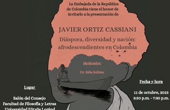 Dr. Javier Ortiz Cassiani előadása az afrikai örökségről Kolumbiában